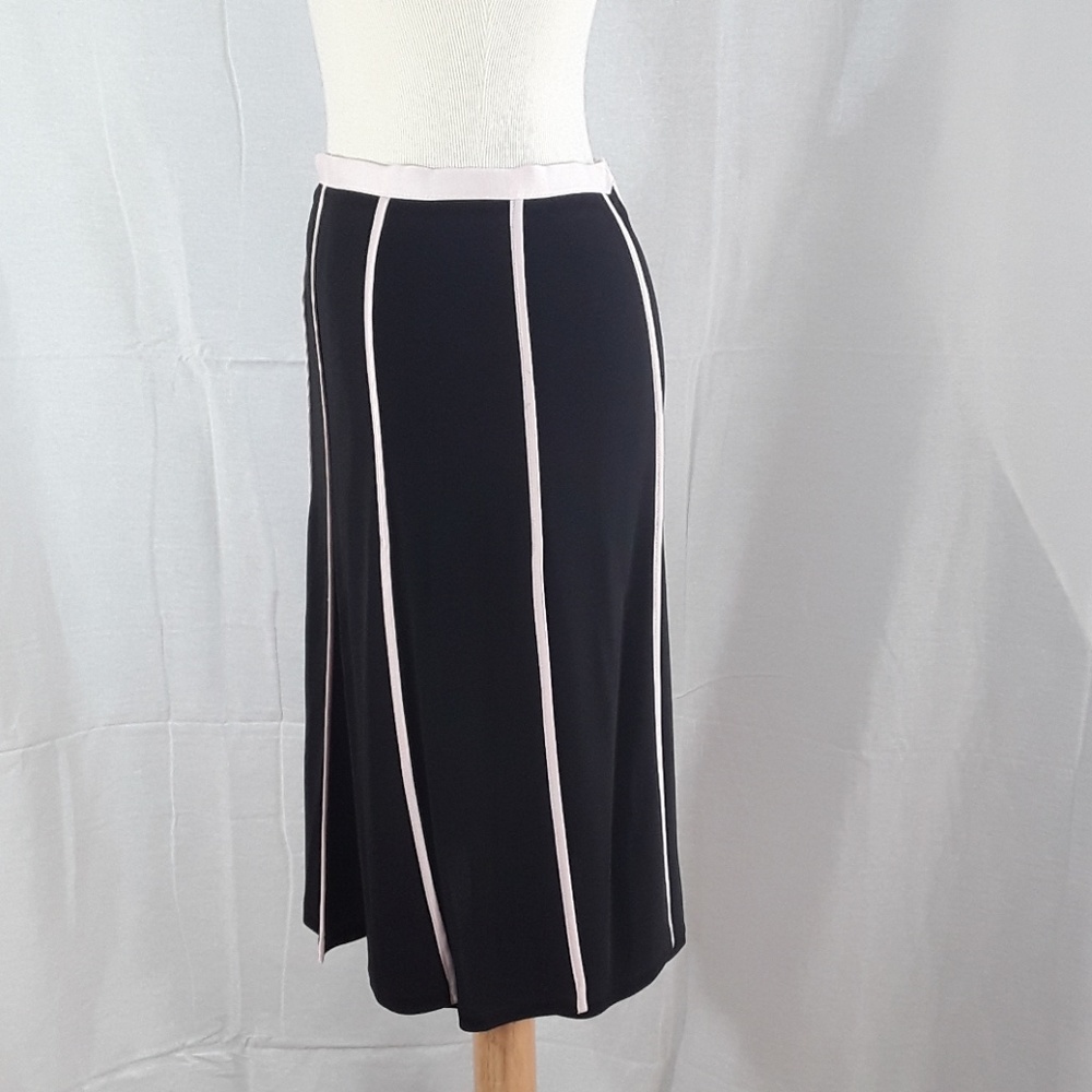 DKNY black & pink pleated skirt - Picture 2 of 5